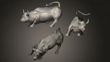 3D model Bull playing (STL)